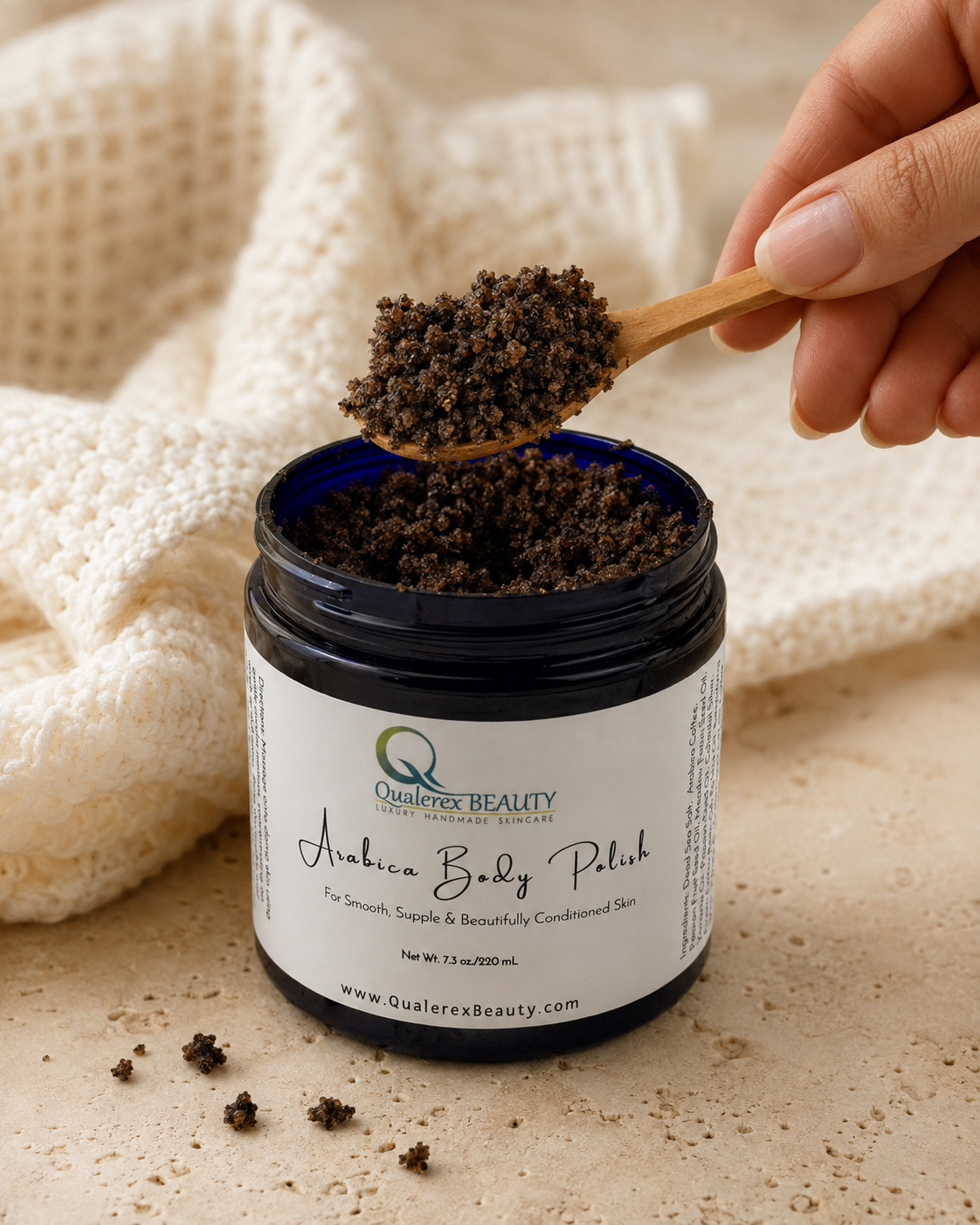 Arabica Nourishing Body Polish • Fresh-Ground Coffee + Dead Sea Salt