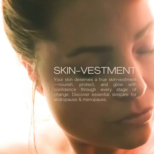 Navigating Skin Changes During Andropause and Menopause: The Power of Vitamin C, Hyaluronic Acid, Ferulic Acid, and Probiotics - Qualerex Beauty