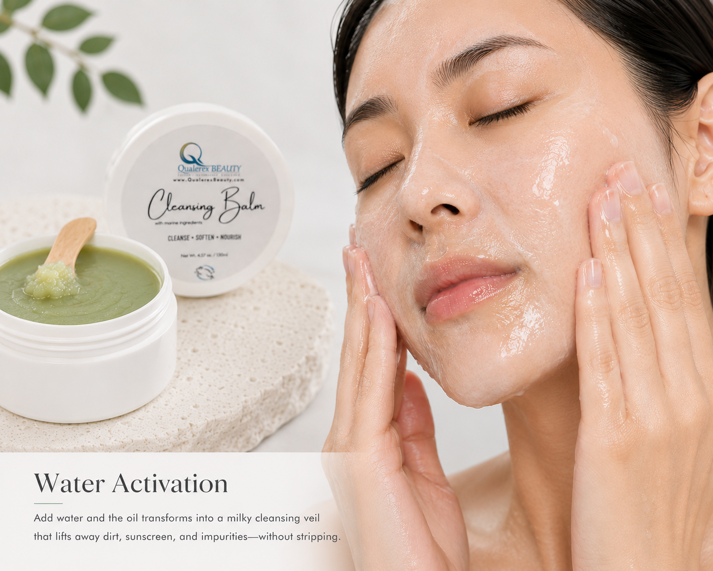 Cleansing Balm with Marine Ingredients • Melts Away Makeup & Skin Impurities • Clear Congested Pores