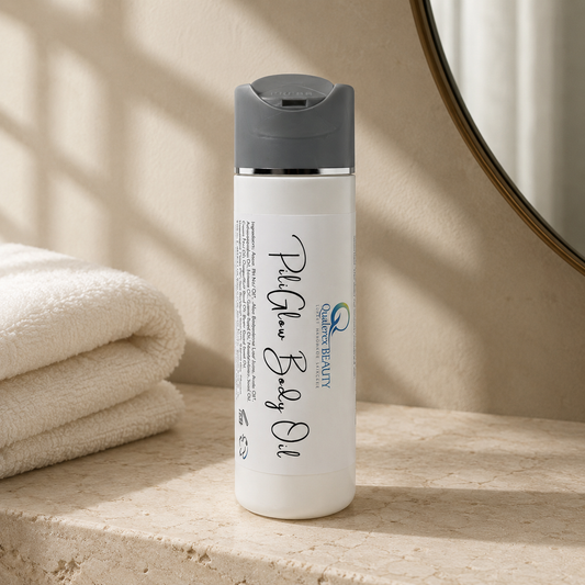 PiliGlow Radiant Body Oil – Luxurious Bi-Phase Elixir for Mature, Dry, and Sagging Skin