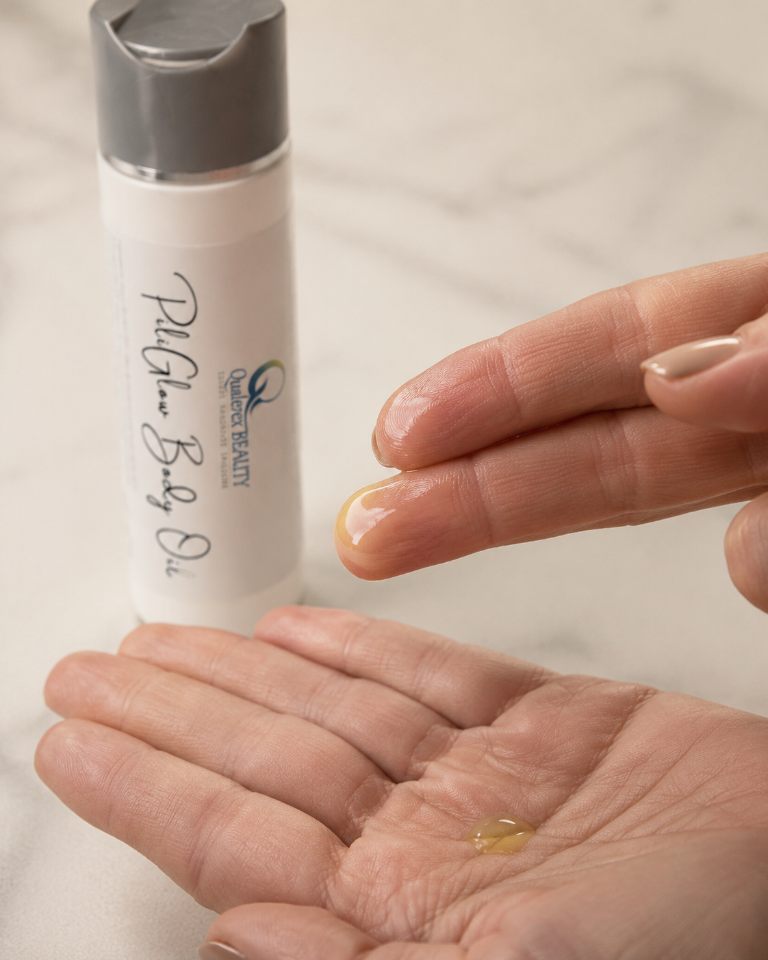 PiliGlow Radiant Body Oil – Luxurious Bi-Phase Elixir for Mature, Dry, and Sagging Skin