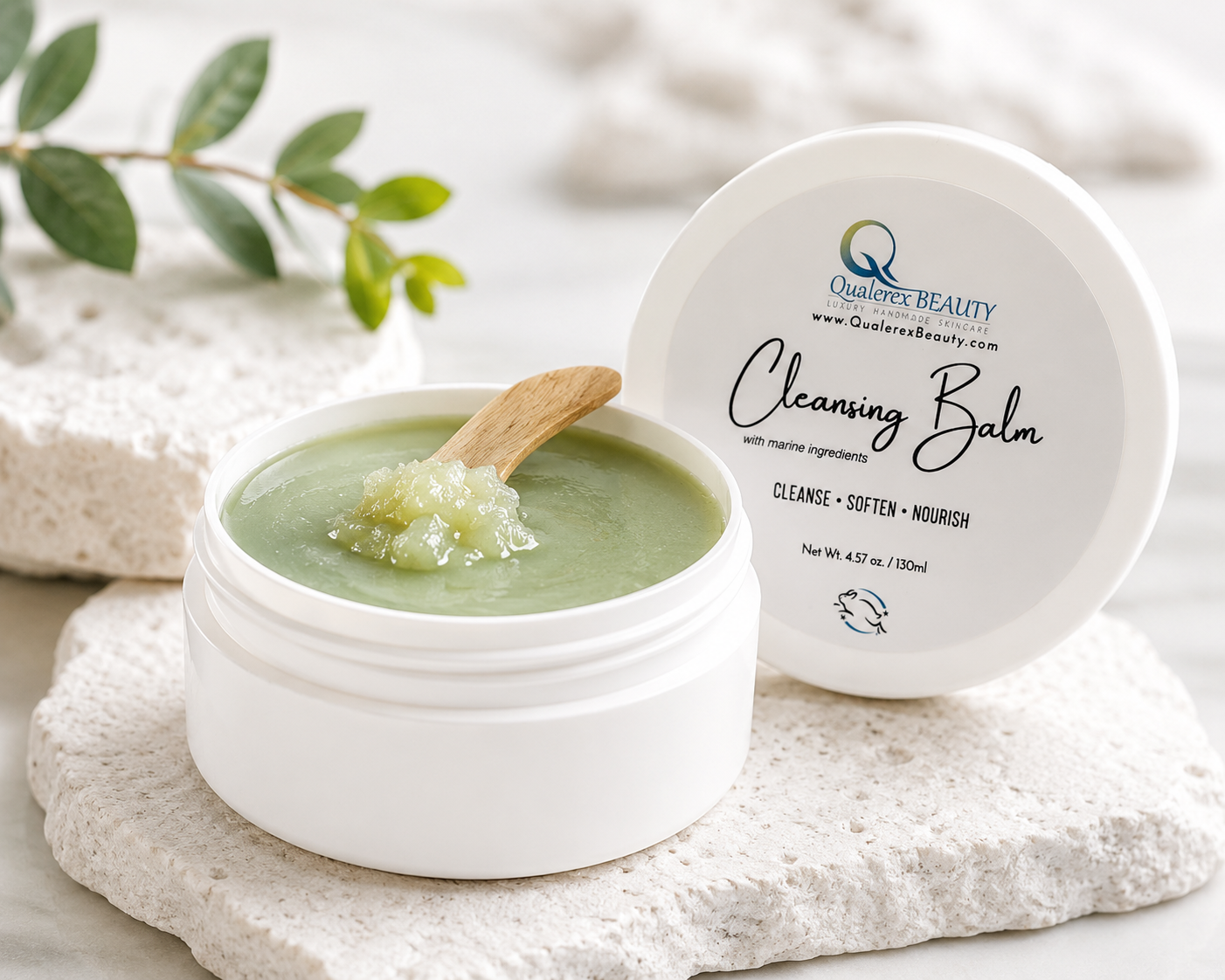 Cleansing Balm with Marine Ingredients • Melts Away Makeup & Skin Impurities • Clear Congested Pores