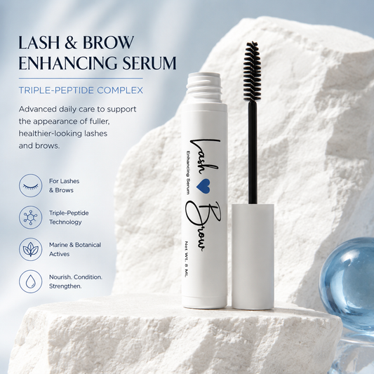 Lash & Brow Enhancing Serum | Triple-Peptide Complex
