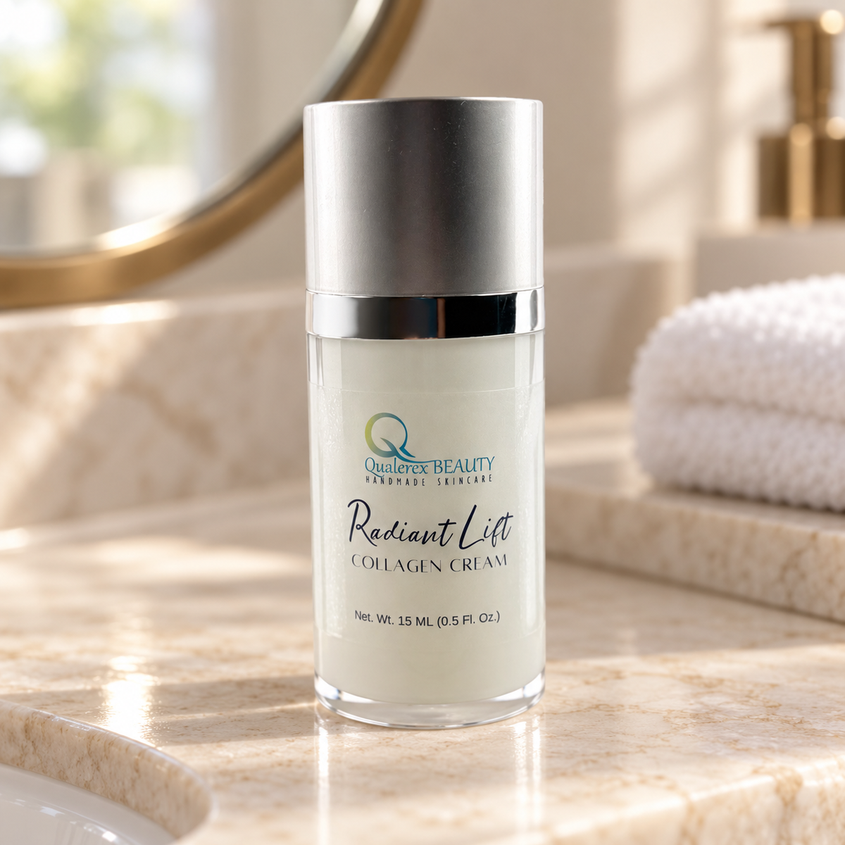 Radiant Lift Collagen Cream • Firming Peptide Moisturizer