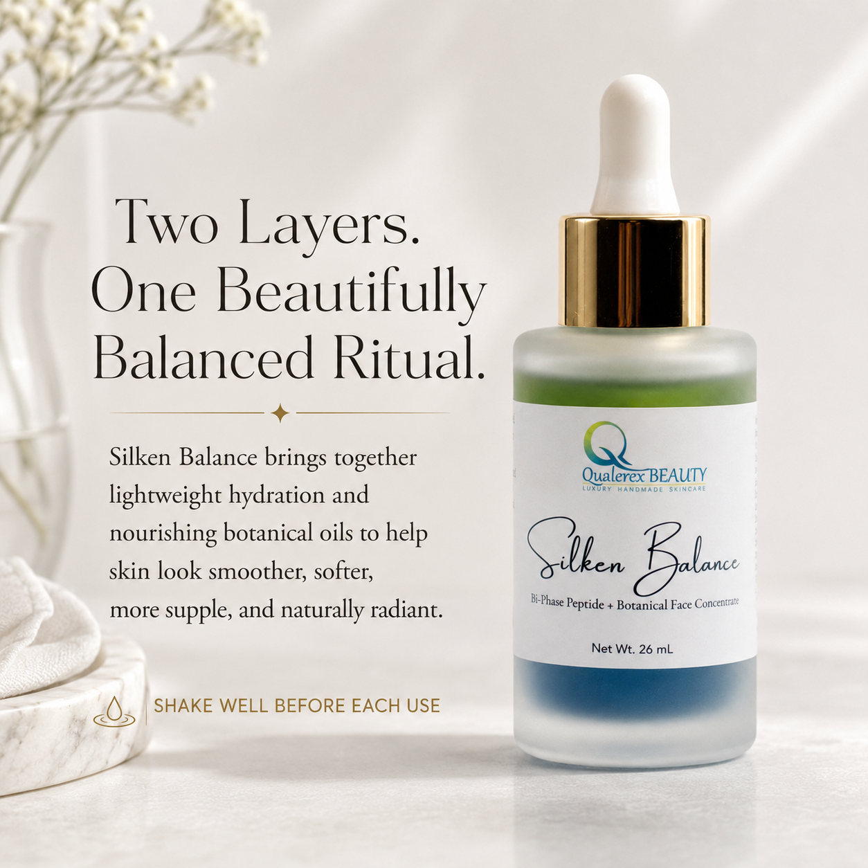 Silken Balance - Bi-Phase Peptide + Botanical Face Concentrate