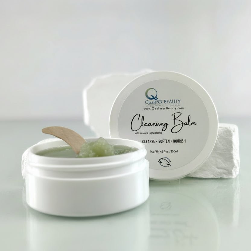 Cleansing Balm with Marine Ingredients • Melts Away Makeup & Skin Impurities • Clear Congested Pores - Qualerex Beauty