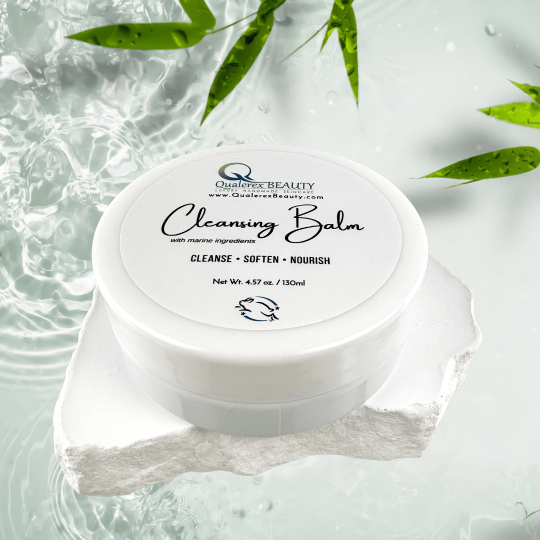 Cleansing Balm with Marine Ingredients • Melts Away Makeup & Skin Impurities • Clear Congested Pores - Qualerex Beauty