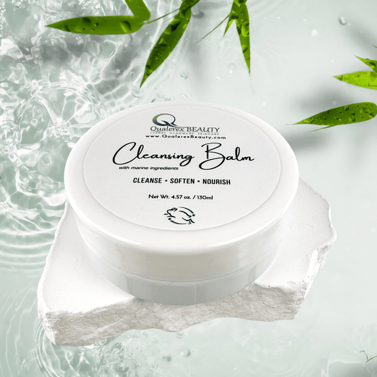 Cleansing Balm with Marine Ingredients • Melts Away Makeup & Skin Impurities • Clear Congested Pores - Qualerex Beauty