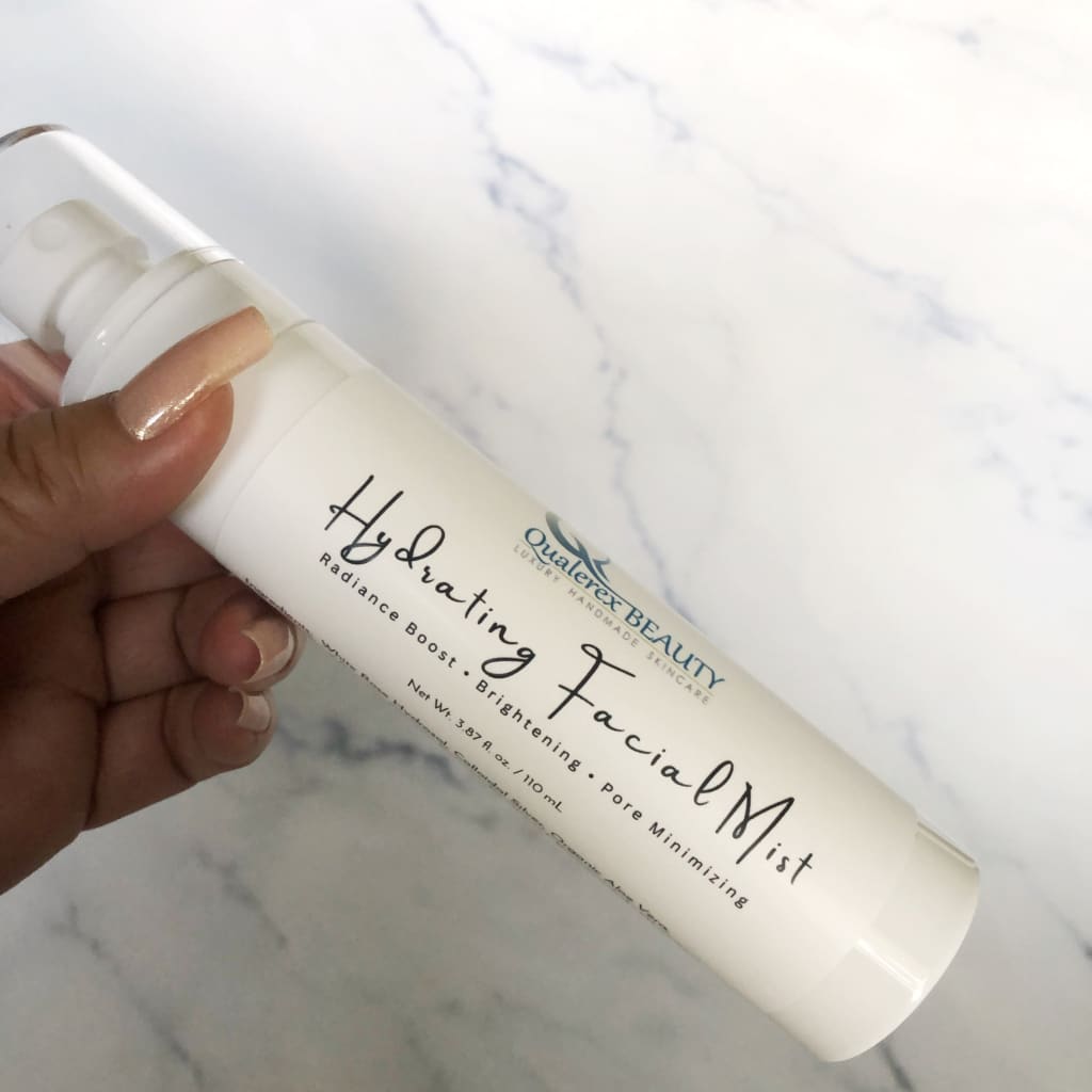 Hydrating Facial Mist with White Rose Hydrosol & Colloidal Silver • Radiance & Pore Refinement - Qualerex Beauty