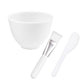 Mask Bowl, Brush & Spatula White (3 - pc set) - Qualerex Beauty