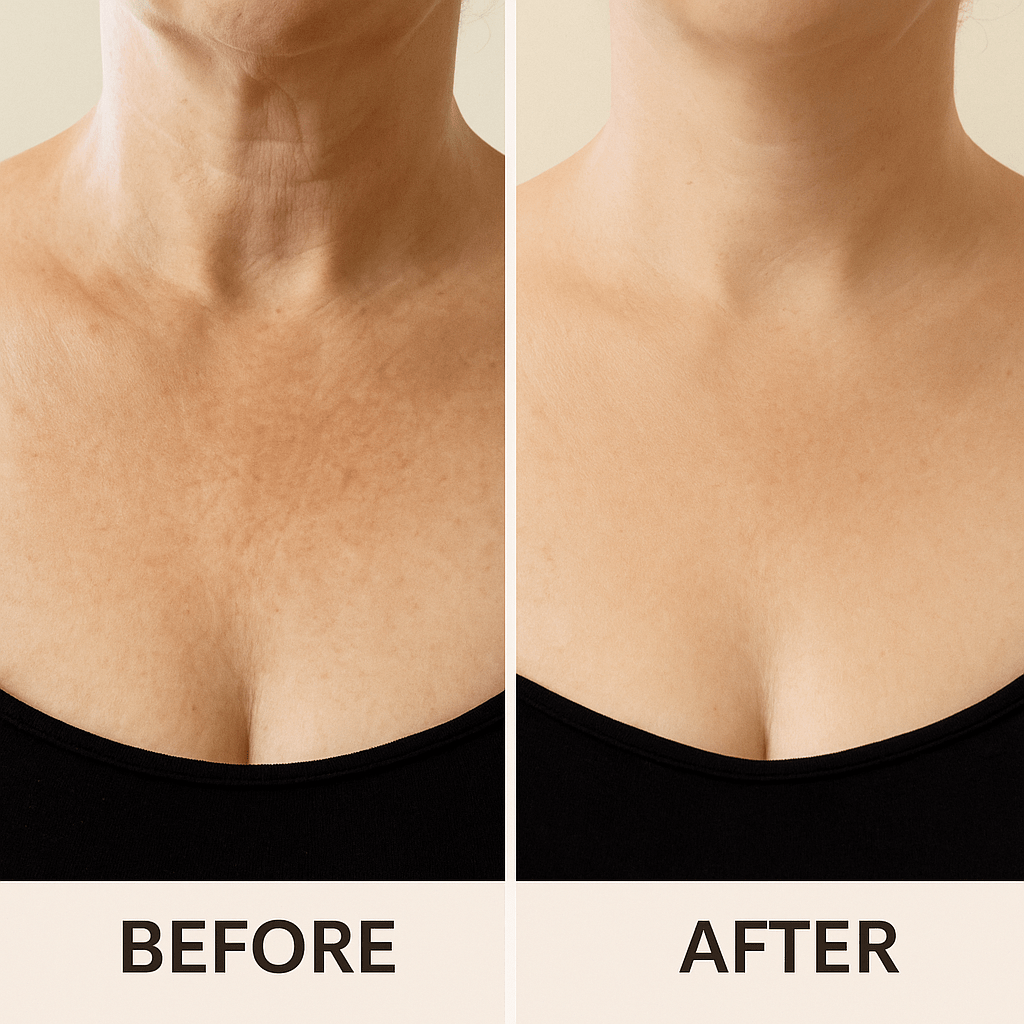 Neck & Décolletage Ceramide Cream for Mature & Menopausal Skin – Firming, Nourishing Botanical Formula - Qualerex Beauty