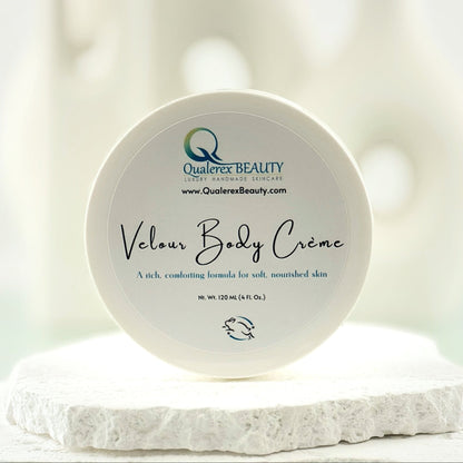 Velour Body Crème • Rich, Cushioning Moisture for Soft, Comforted Skin - Qualerex Beauty